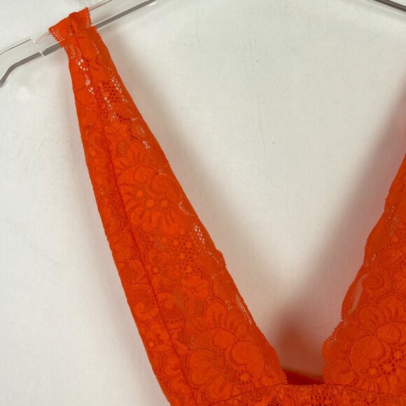 NWT We are HAH Comin' In HAHt Lace Bodysuit Burnt Orange Size XS NEW - Picture 3 of 14